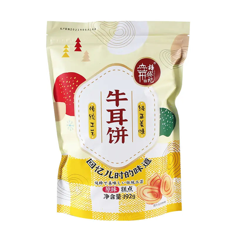 Biscoito de Orelha de Boi Original(牛耳饼)- Zijiaowei 192g