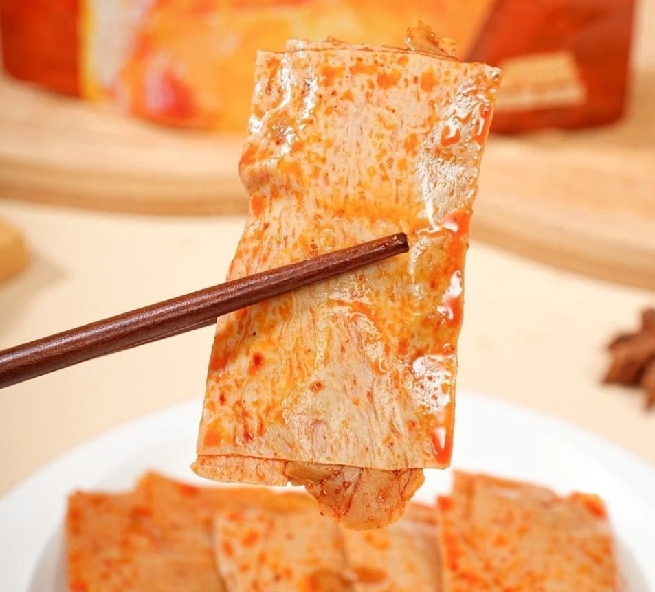 Petisco Rolinhos Tofu com Cogumelo Rei Picante 100g - 超友味 杏鲍菇豆卷 香辣味