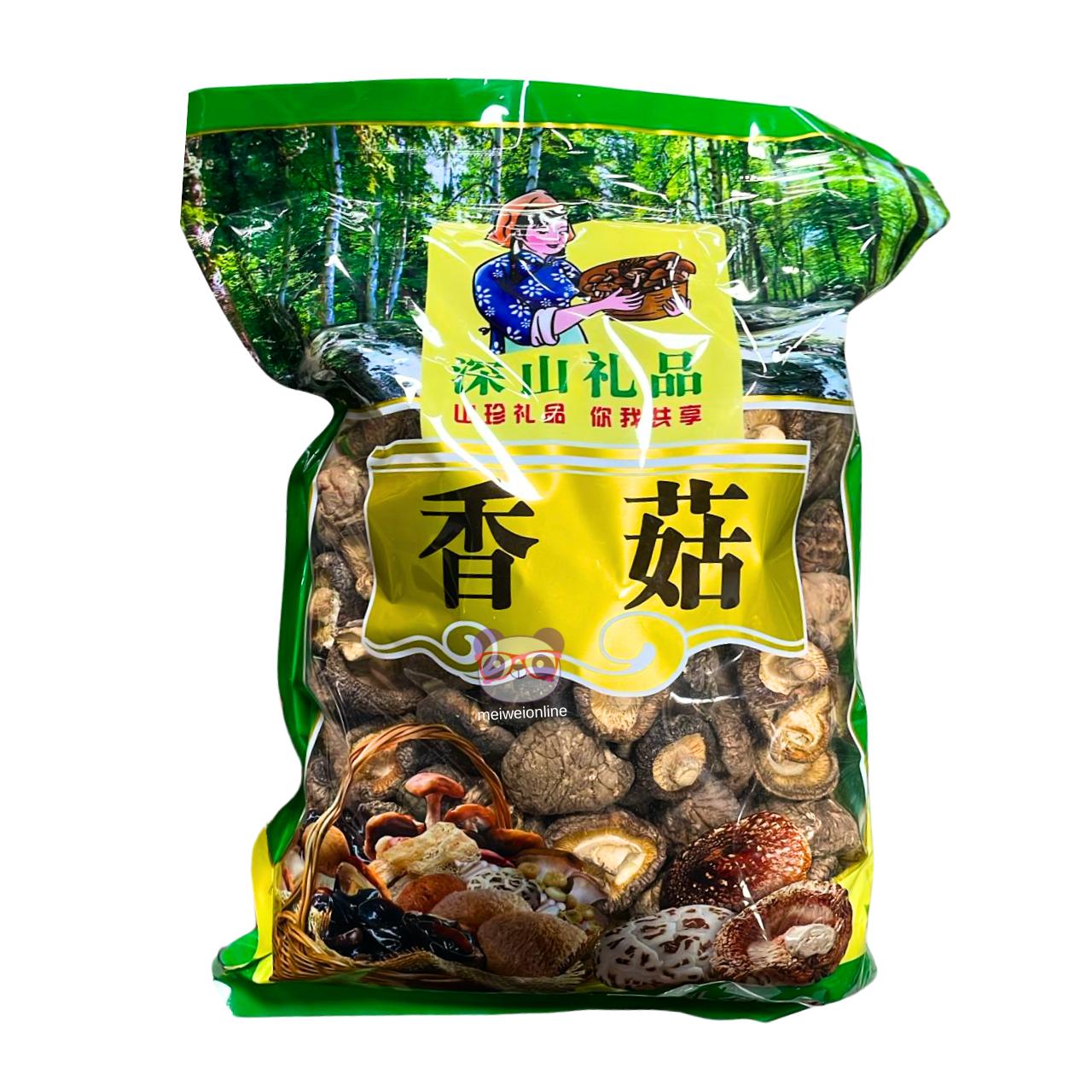 Cogumelo Shiitake inteiro desidratado 500g