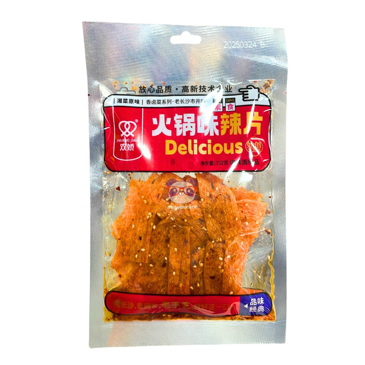 Fatias de glúten picantes - Shuang Jiao 102g