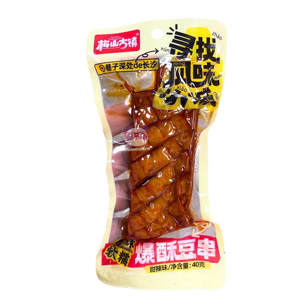 Espeto de feijão marinho doce e picante - Meishan Fangzhen 40g