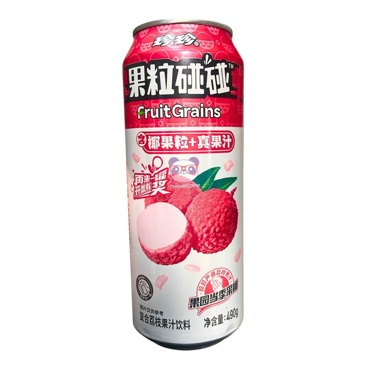 Suco de lichia com pedaços - Zhenzhen 490g