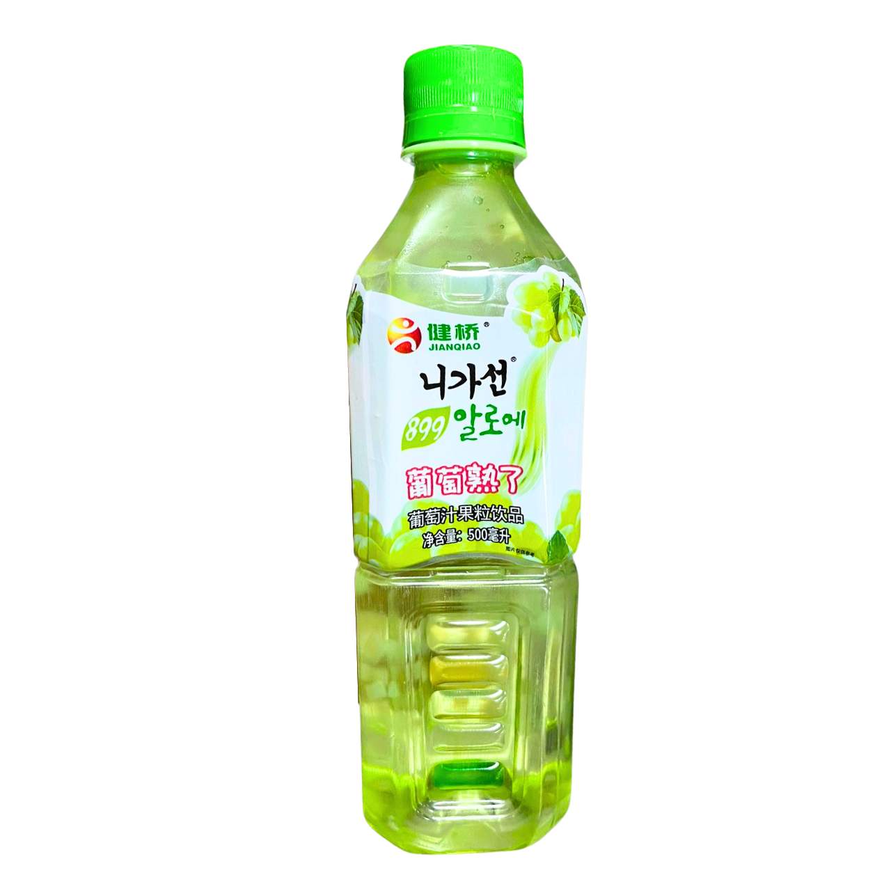 Suco de aloe vera sabor uva verde - Jianqiao 500ml