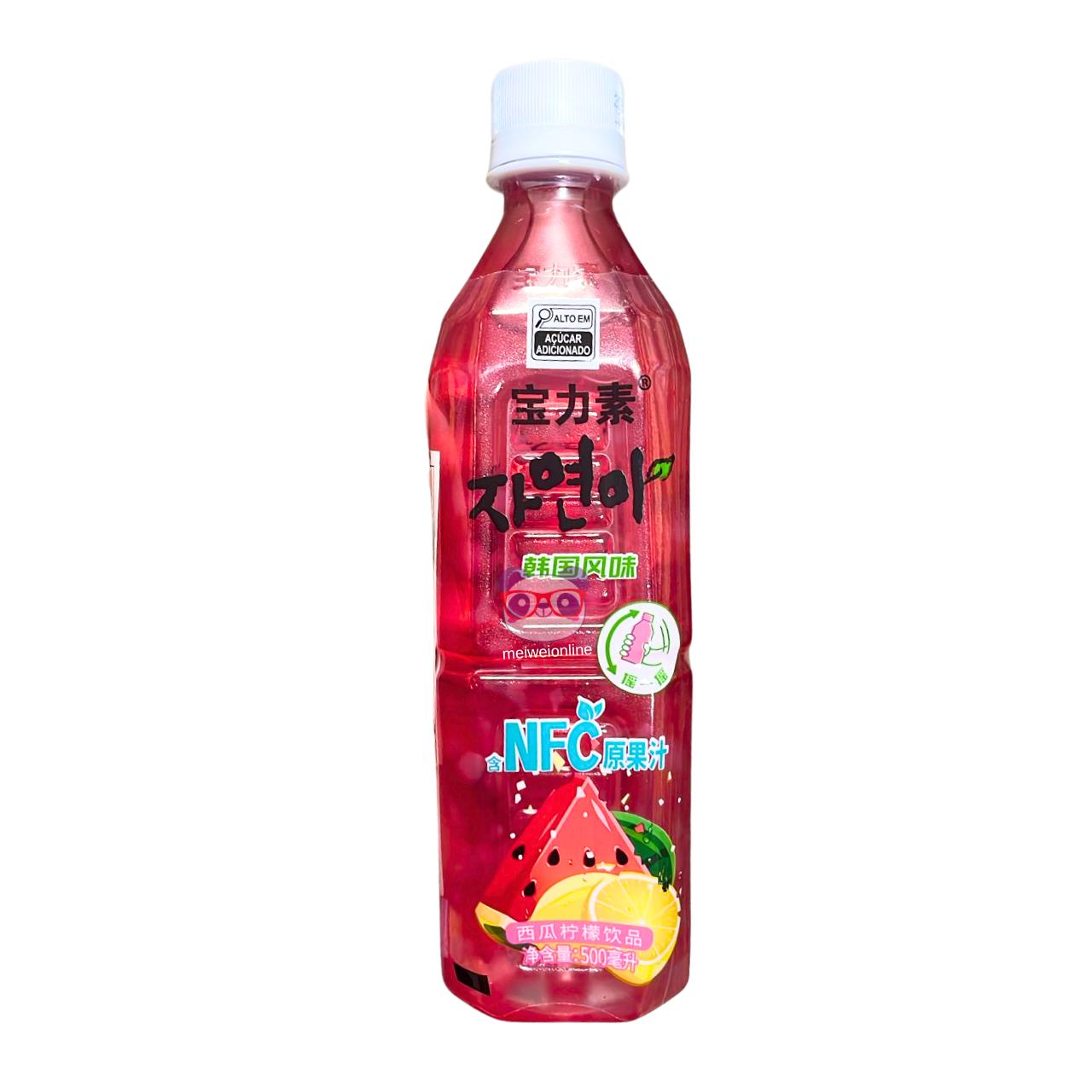 Suco de melancia e limão com nata de coco - Baolisu 500ml