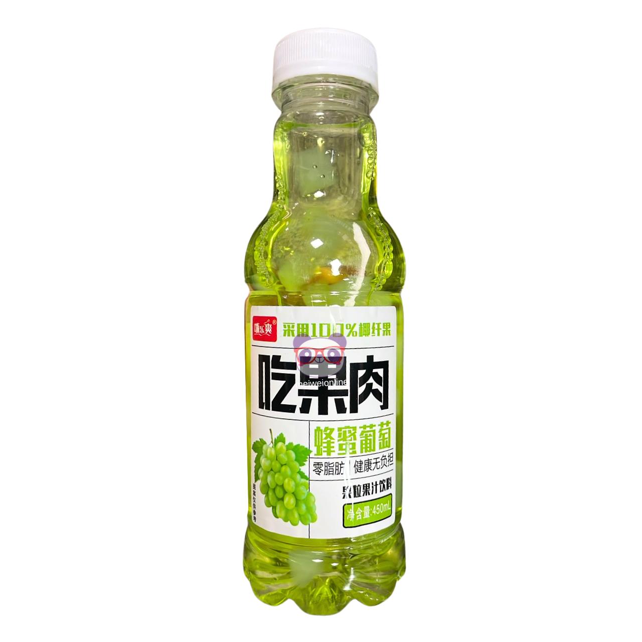 Suco composto sabor uva e mel com cubos de nata de coco - Jiaozuo 450ml