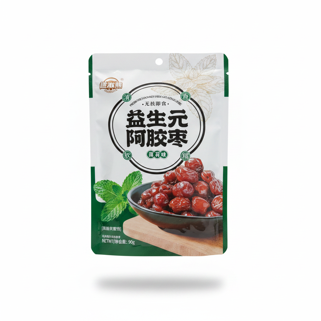 Tâmaras com Ejiao e Prebiótico 益生元阿胶枣 90g