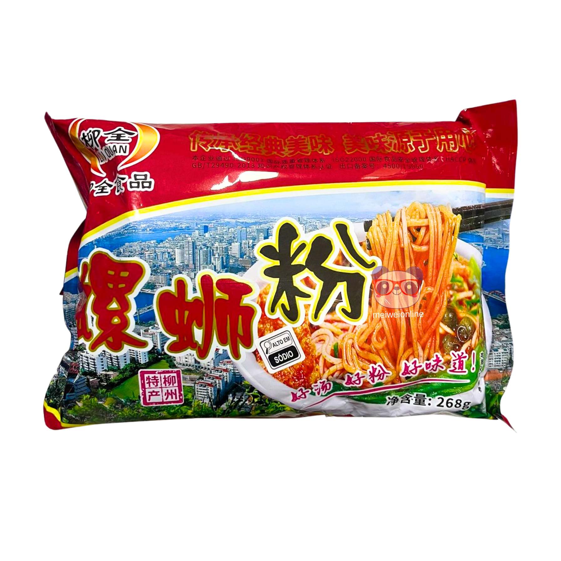 Macarrão instantâneo de arroz com molho picante - LiuQuan 268g