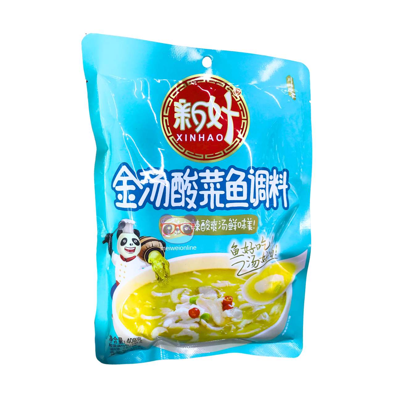 Tempero de sopa dourada para peixe com mostarda azeda - XinHao 408g