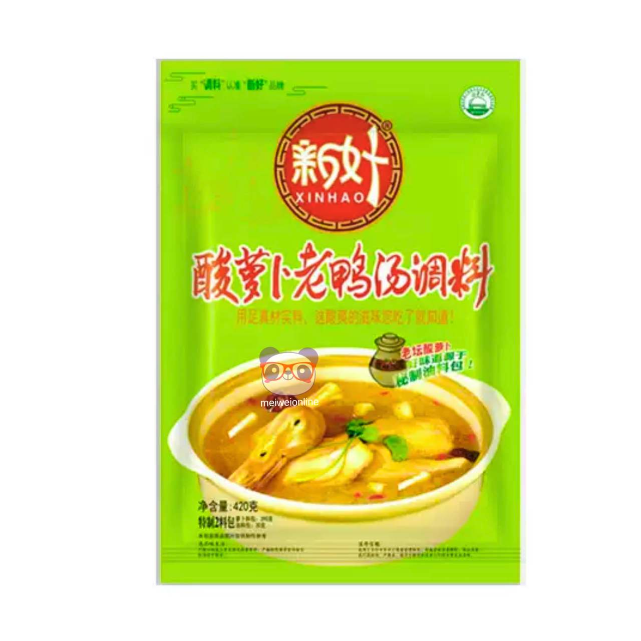 Tempero de sopa de pato com rabanete azedo - XinHao 420g