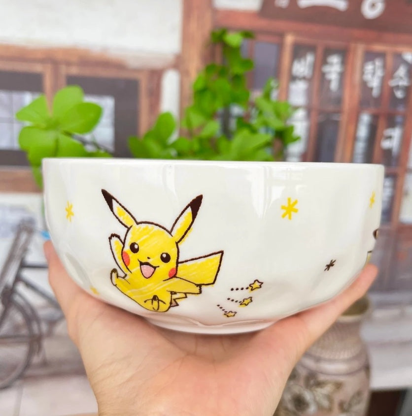 Tigela/Prato de cerâmica Pikachu 15,2cm - Shun Xiang