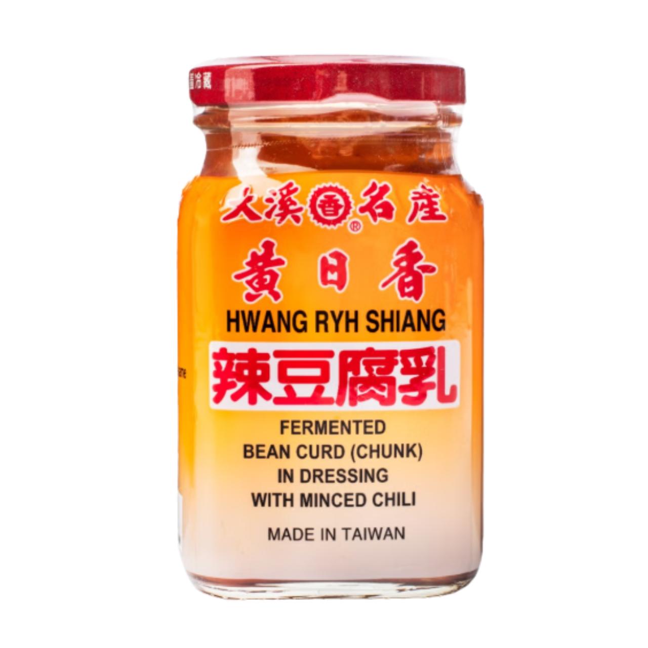 Tofu em conserva com pimenta picada - Huang Ryh Shiang 300g