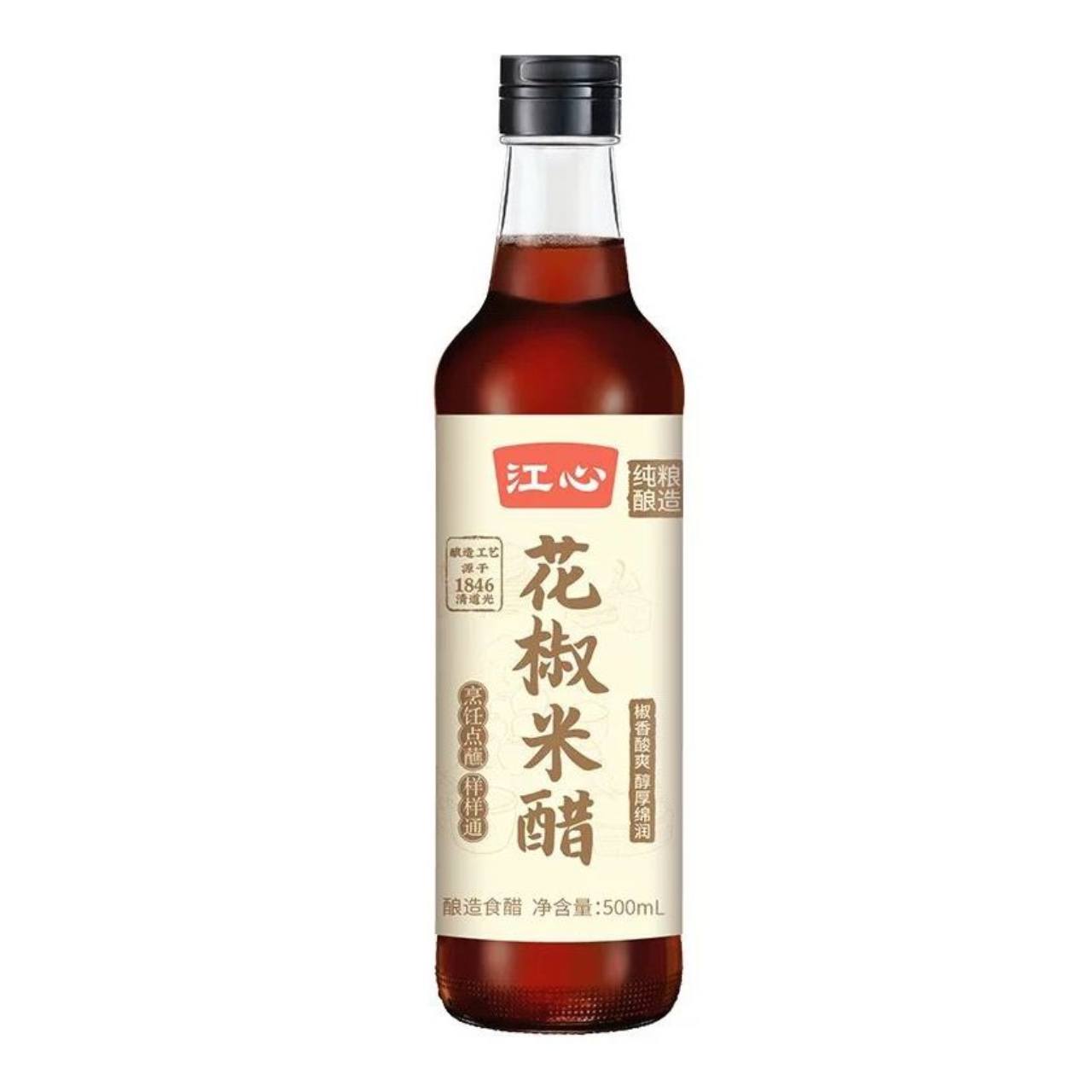 Vinagre de arroz com pimenta Hua Jiao de Sichuan - Jiang Xin 500ml