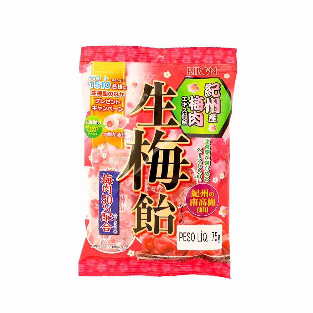 Bala Japonesa de Ameixa Umeboshi - Ribon 75g