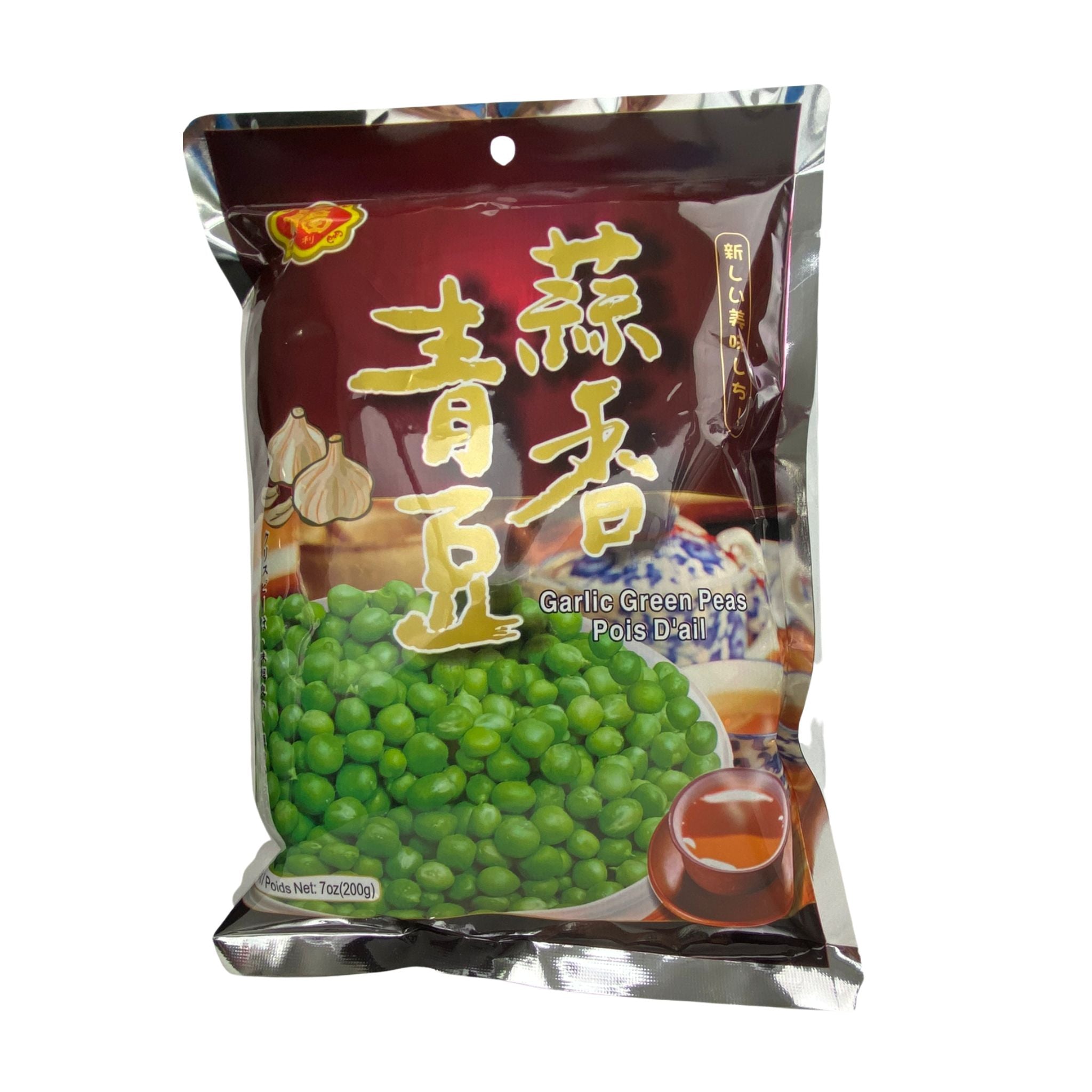 Salgadinho de ervilha verde com alho - Zhongshan Kaxing 200g