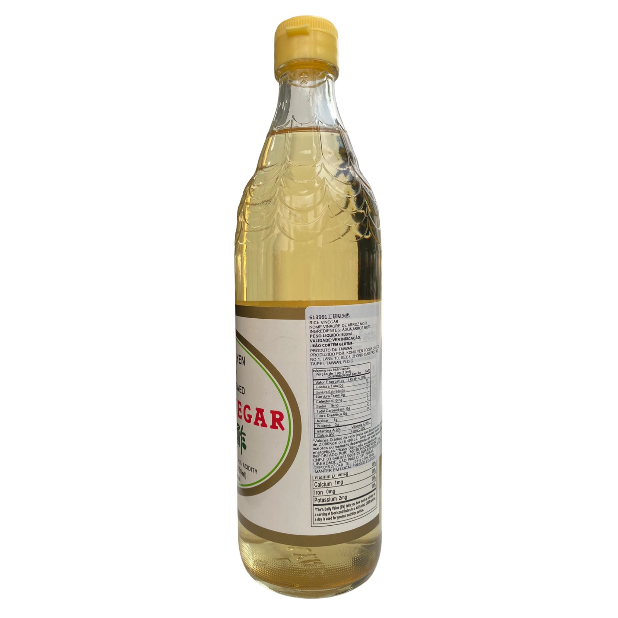 Vinagre de arroz motigome (Rice Vinegar Taiwan) - Kong Yen 600ml