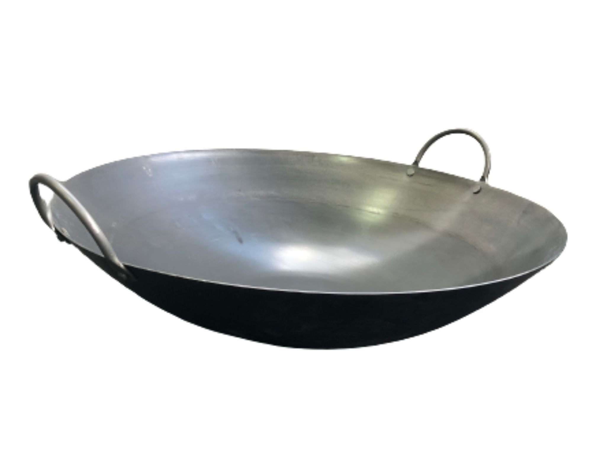 Panela Wok De Ferro Torki Tacho 41cm Duas Alças