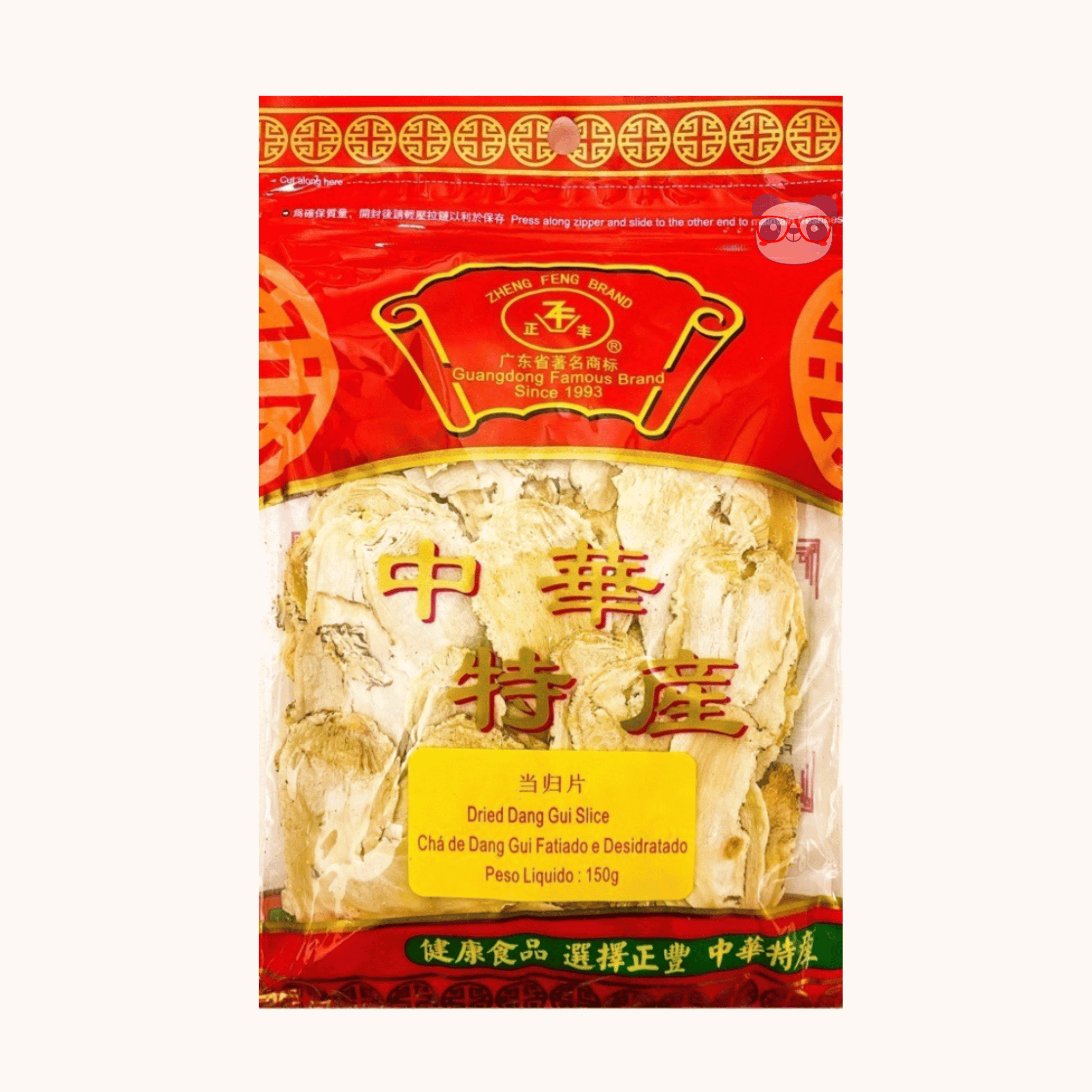Chá De Dang Gui desidratado fatiado - Zheng Feng Brand 150g