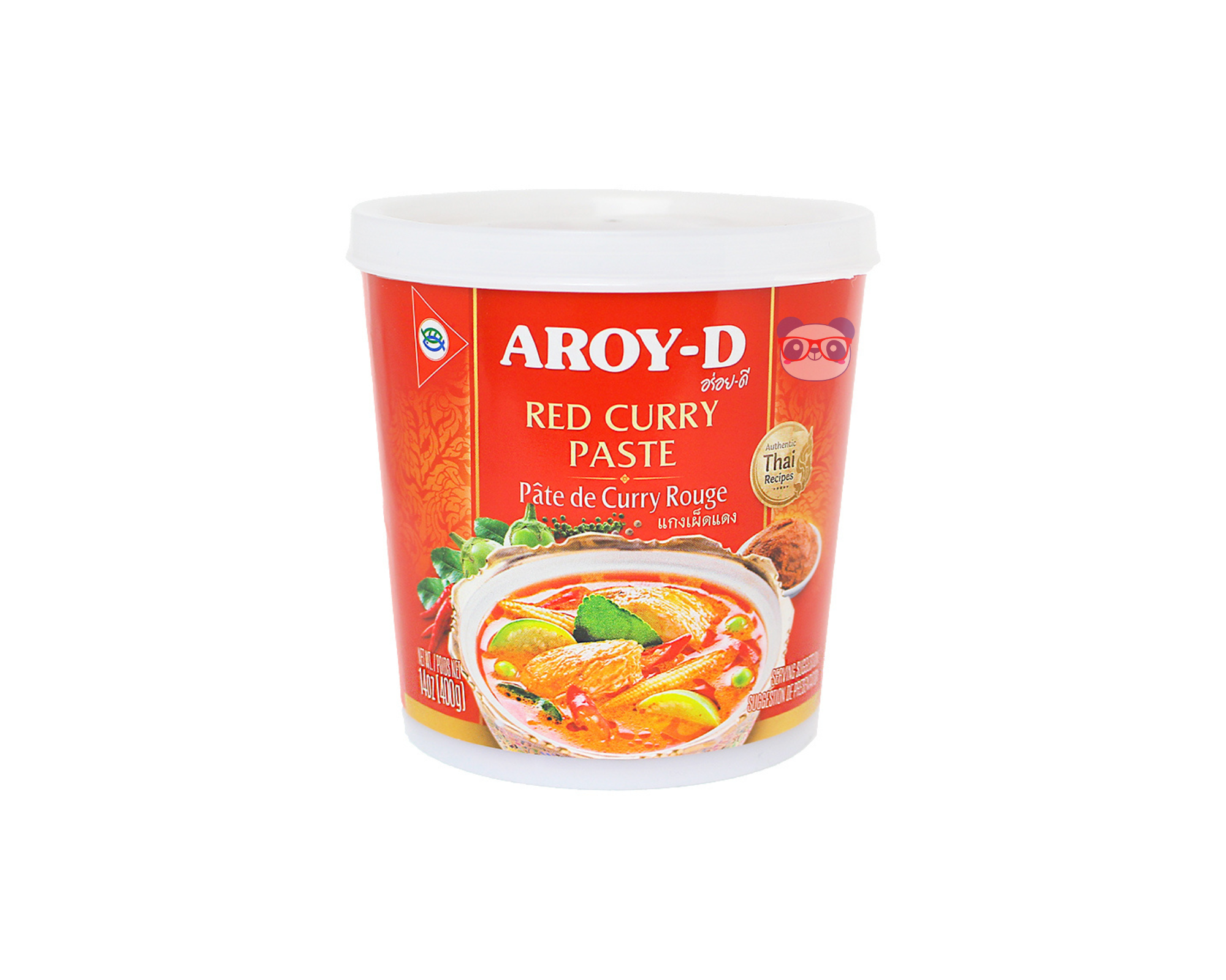 Pasta De Curry Vermelho Aroy-D 400g - Mei Wei