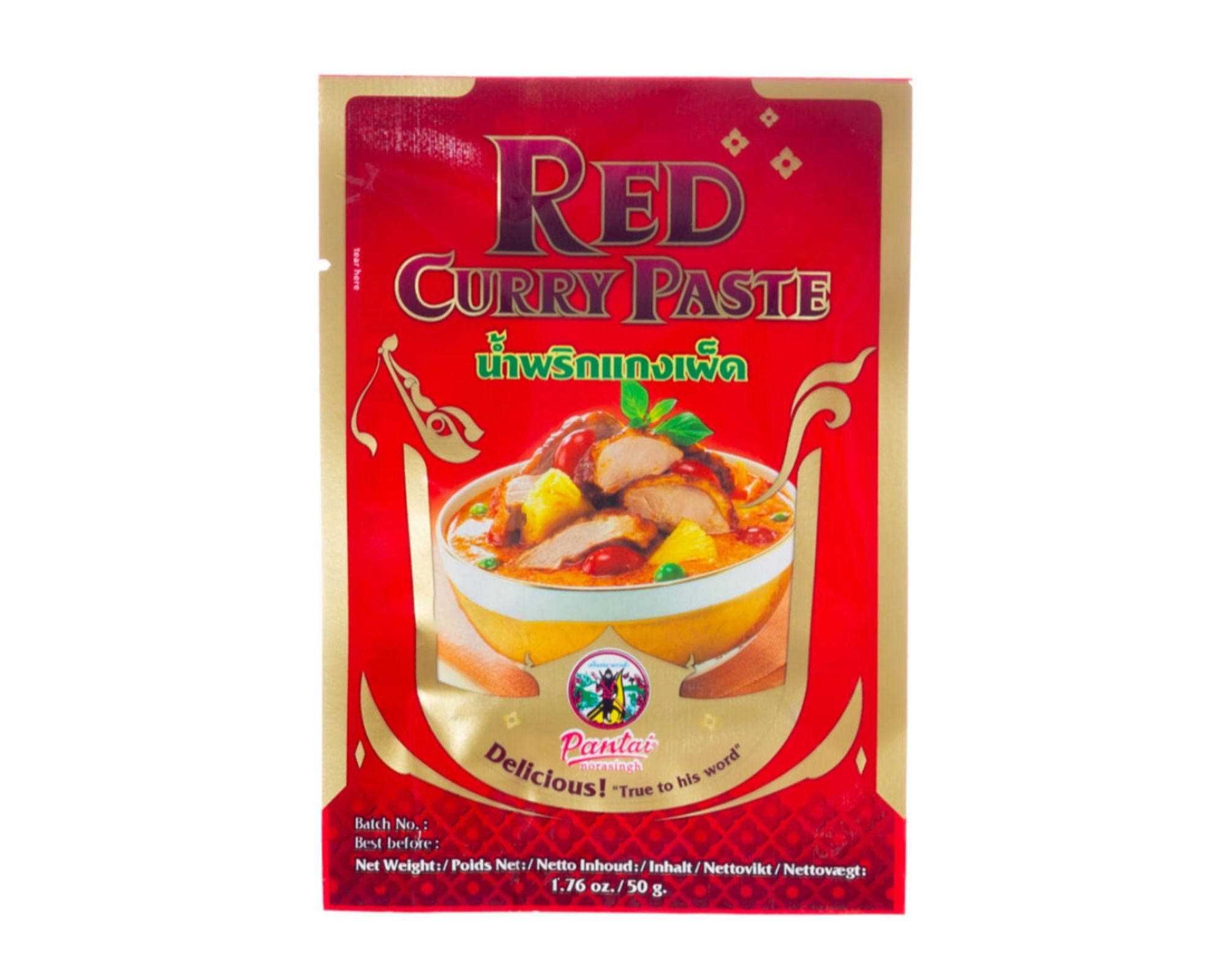 Pasta de Curry vermelho (Red Curry Paste) - Pantai 50g