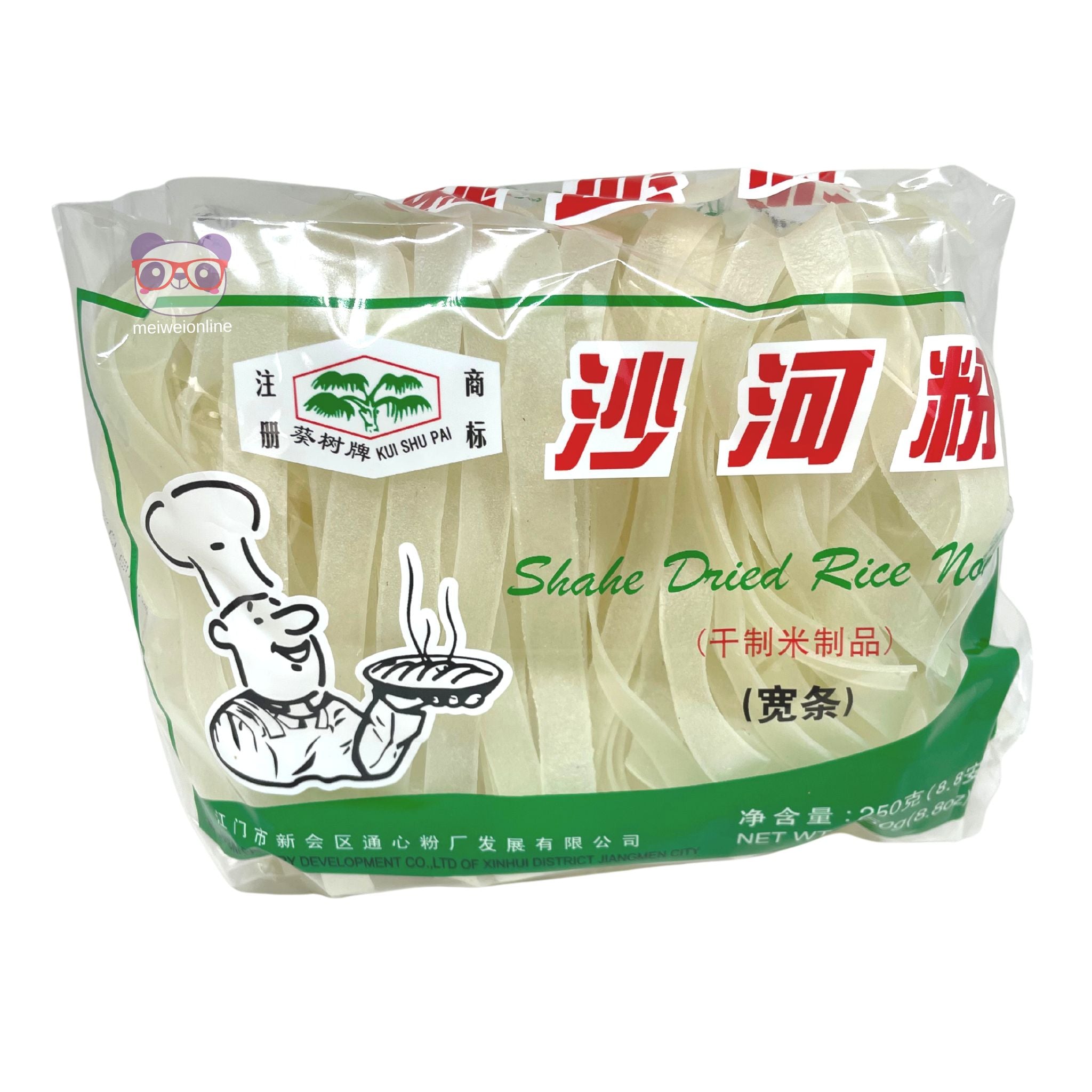 Macarrão De Arroz Sha Ho Fun - Hofen 250g - Espessura Larga - Mei Wei