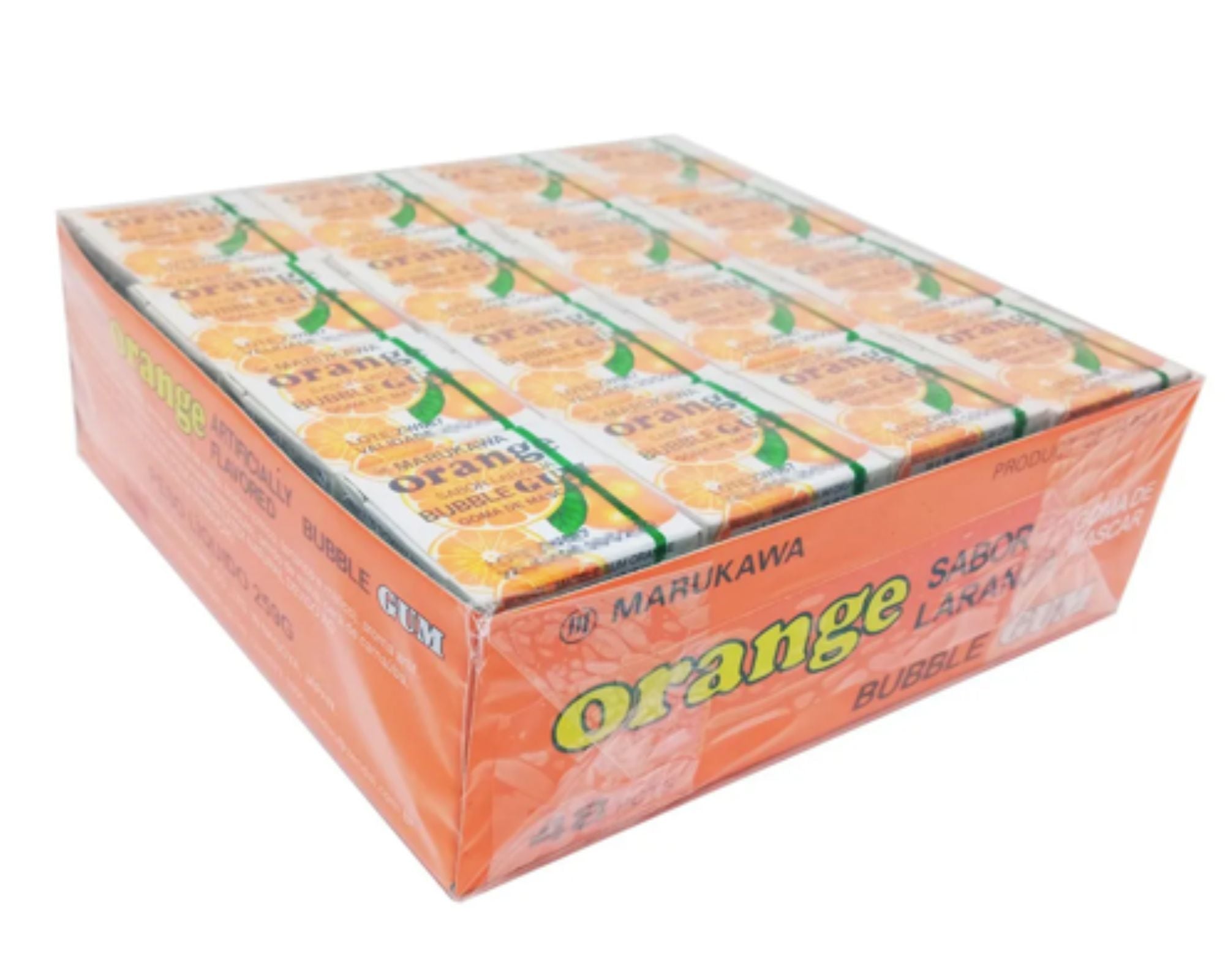 Goma de mascar (chiclete) sabor laranja - Marukawa 259g