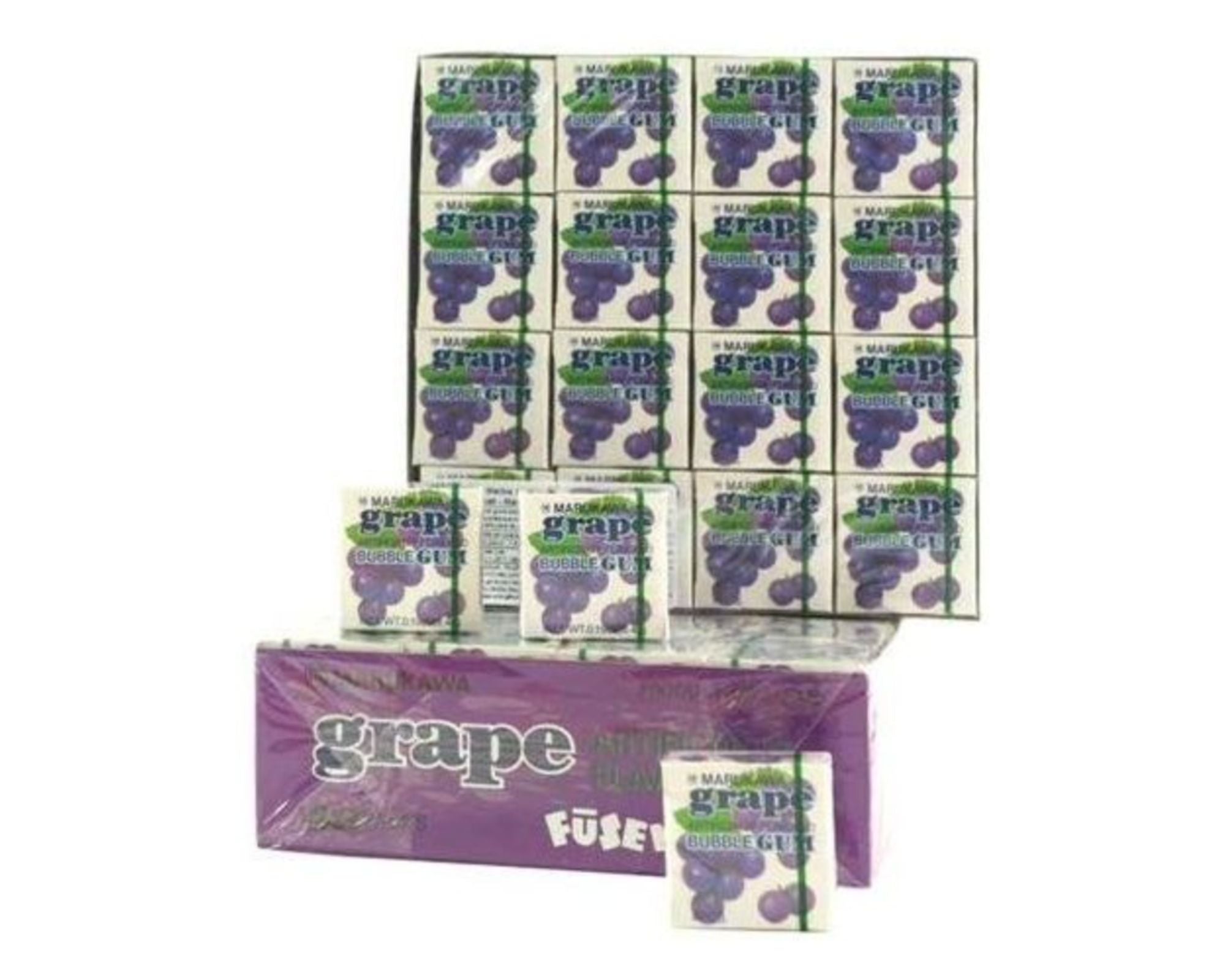 Goma de mascar (chiclete) sabor uva - Marukawa 259g