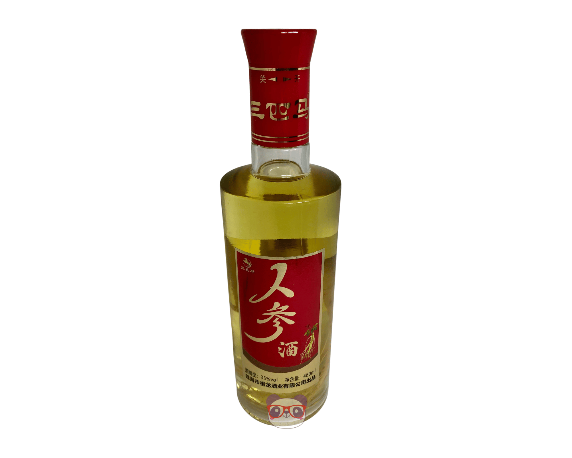 Licor de Ginseng 35% - Três Cavalos 480ml
