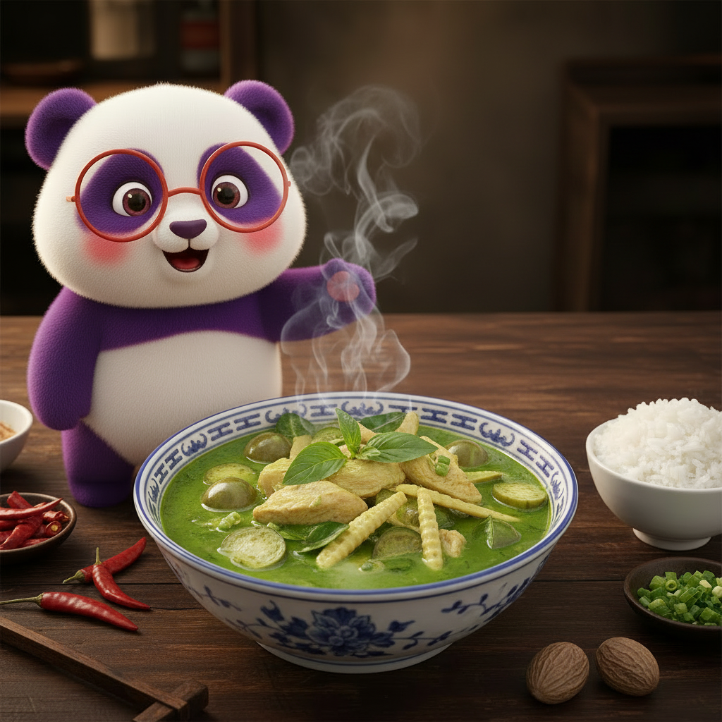 Gaeng Keow Wan: Receita de Curry Verde Tailandês com Leite de Coco