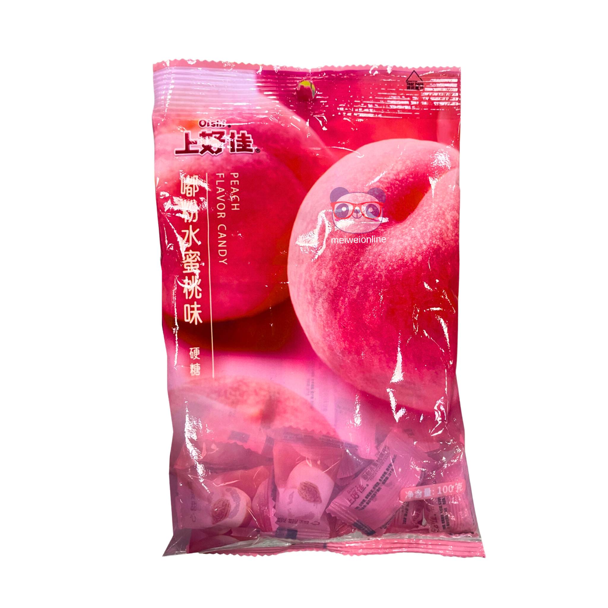 Bala de pêssego Oishi 100g