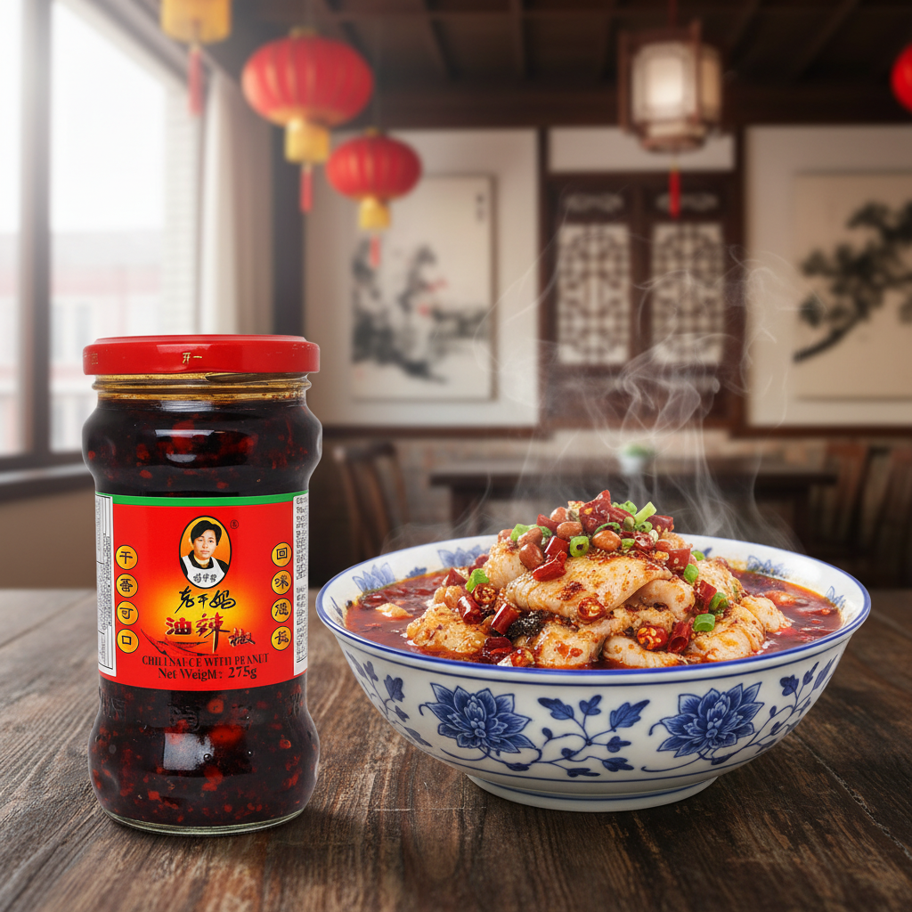 Molho de pimenta (Chilli In Oil 老干妈油辣椒) - Lao Gan Ma 275g