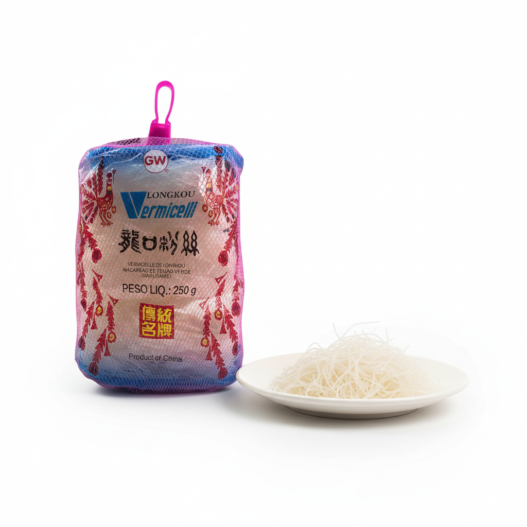 Macarrão vermicelli de feijão verde (Harussame) - Lungkow 250g