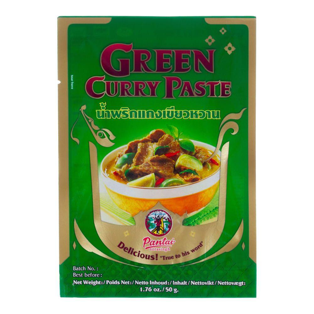 Pasta de Curry verde (Green Curry Paste) - Pantai 50g