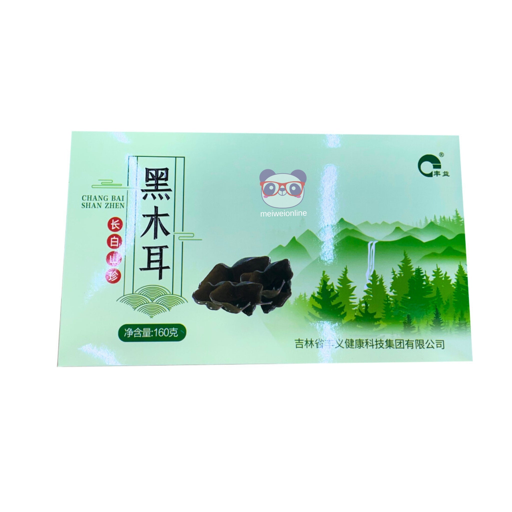 Fungo preto orelha de pau - Chang Bai Shan Zhen 160g
