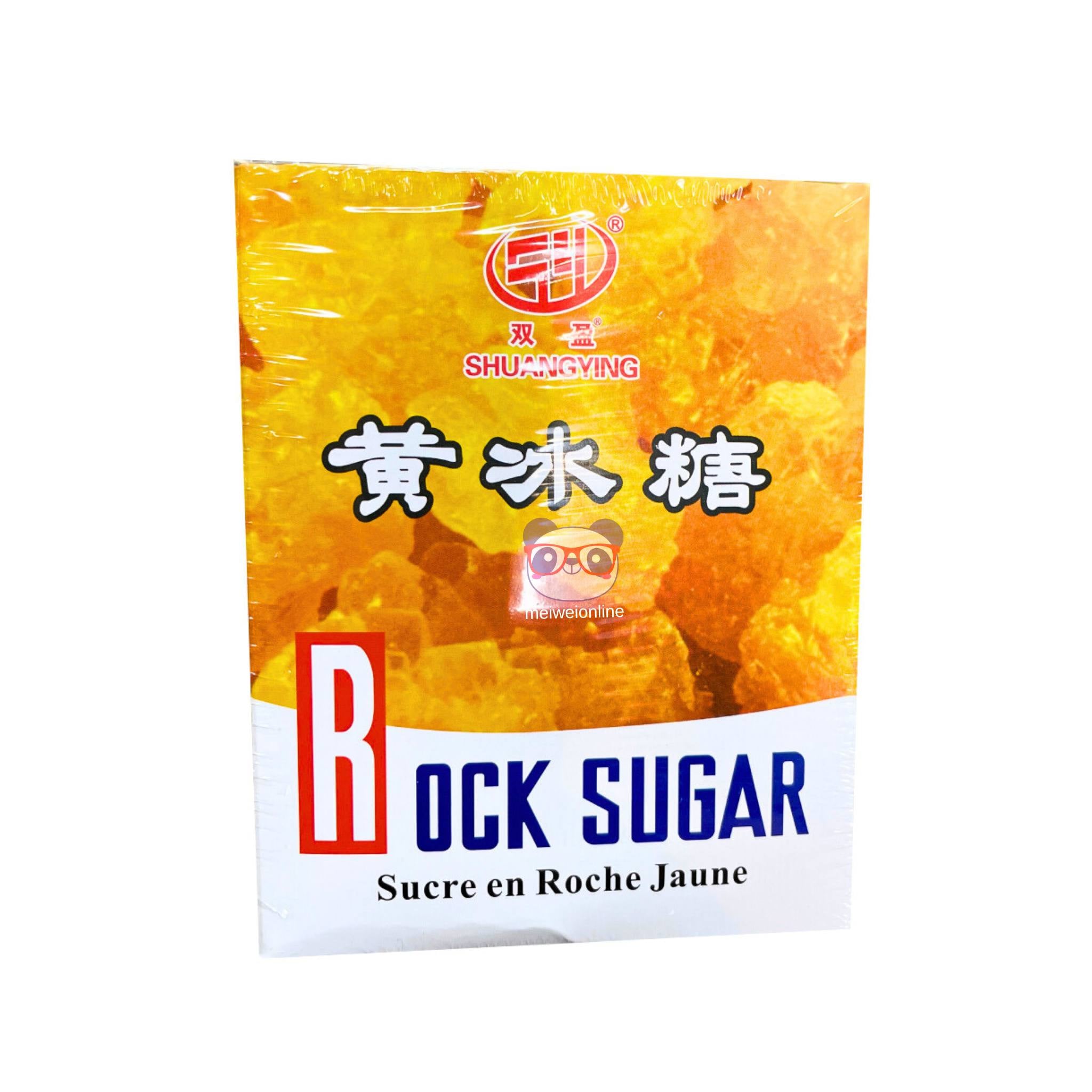Cubos de açúcar amarelo Rock Sugar - Shuangying 454g