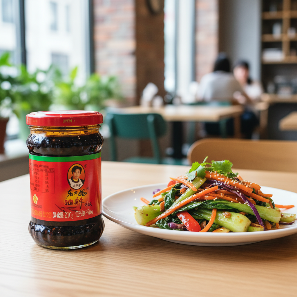 Molho de pimenta (Chilli in Oil 老干妈油辣椒) - Lao Gan Ma 210g