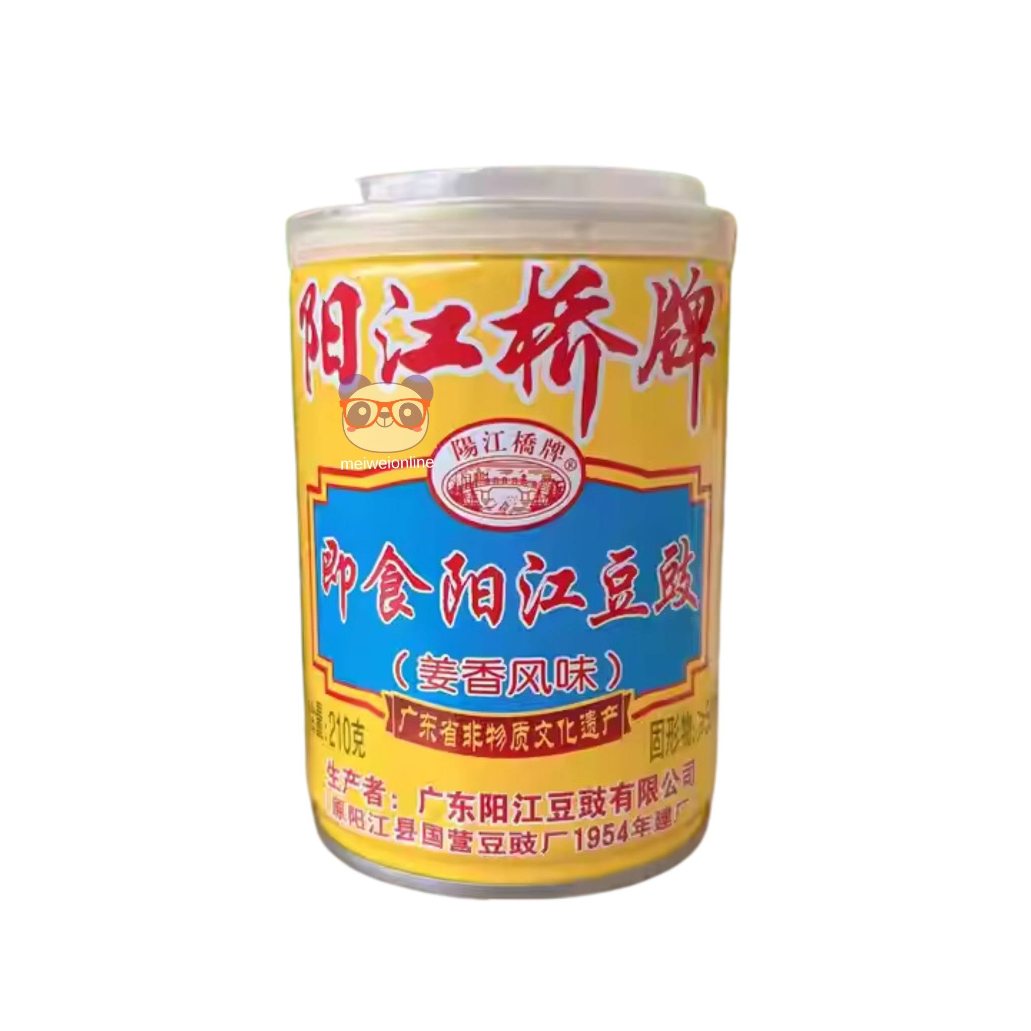 Molho instantâneo Yangjiang Douchi sabor gengibre 210g