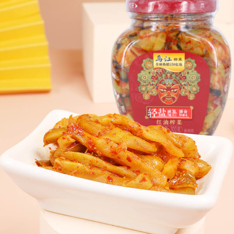 Mostarda em conserva com óleo de pimenta - Wujiang 300g