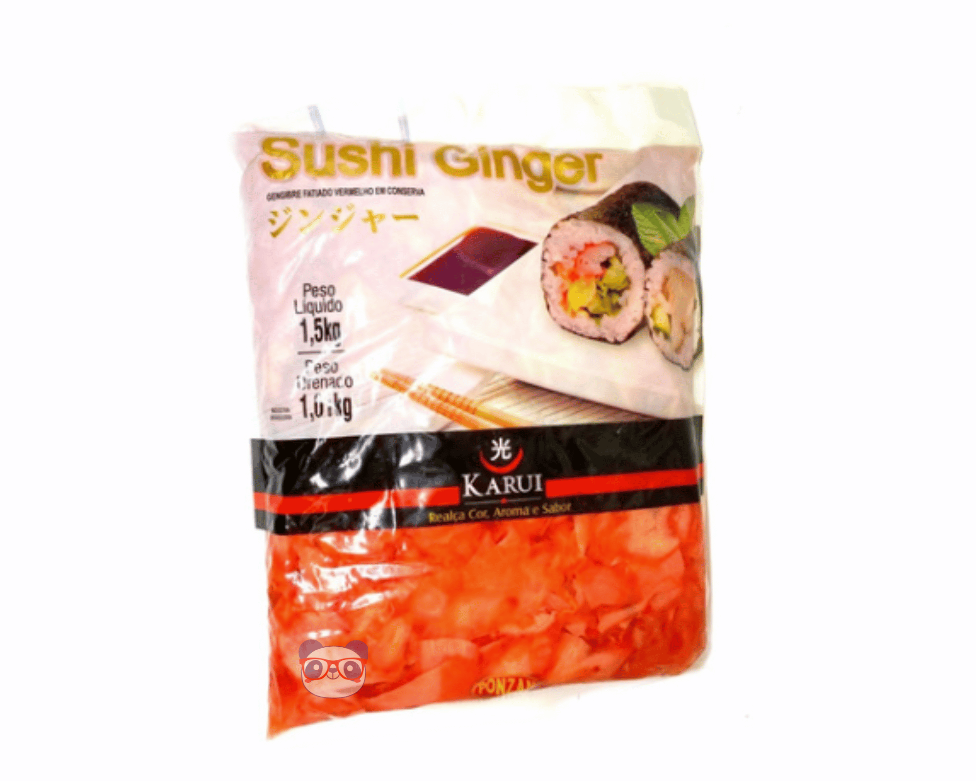 Gengibre Rosado em Lascas Conserva 1Kg - Karui