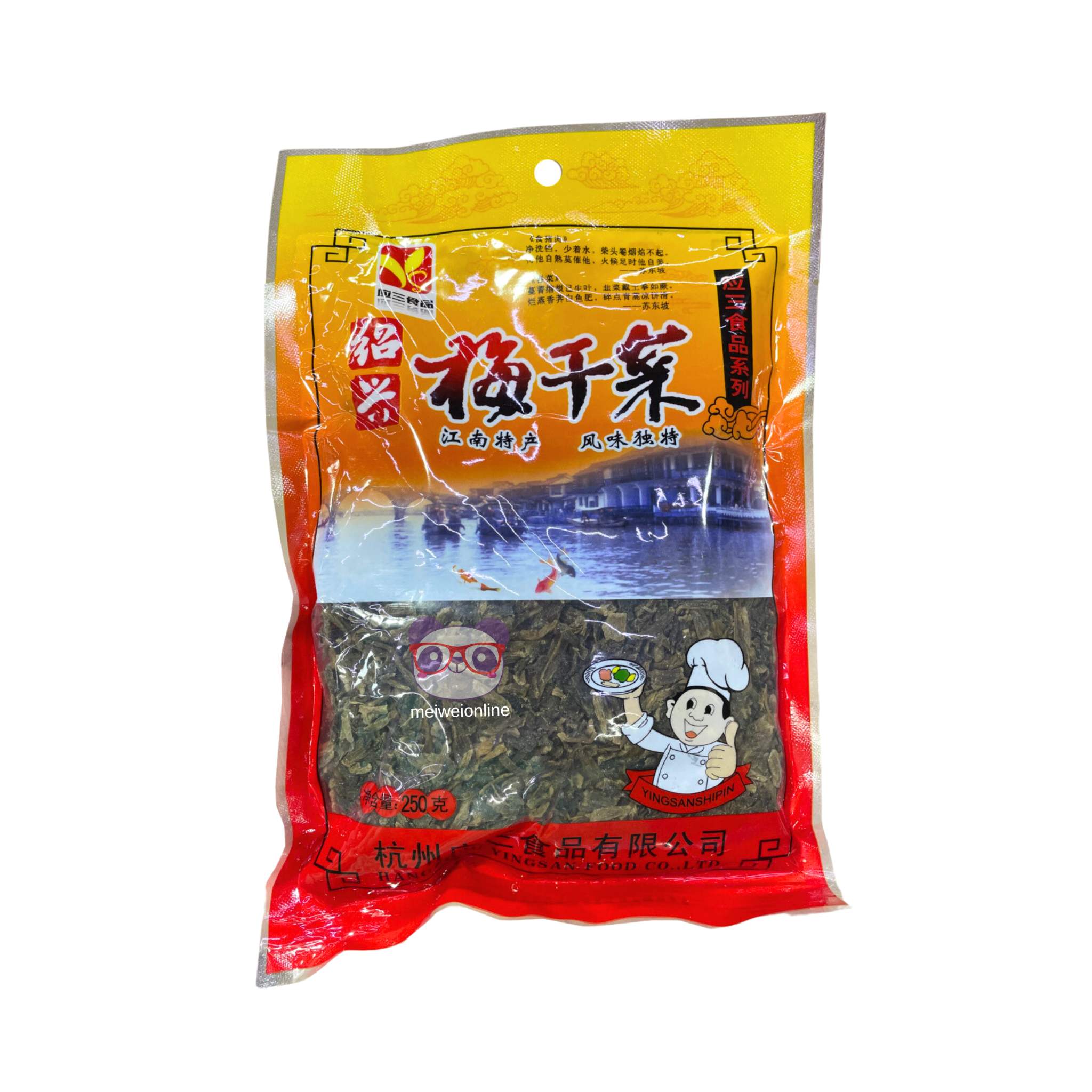 Mostarda Meigancai desidratada Hangzhou Yingsan 250g