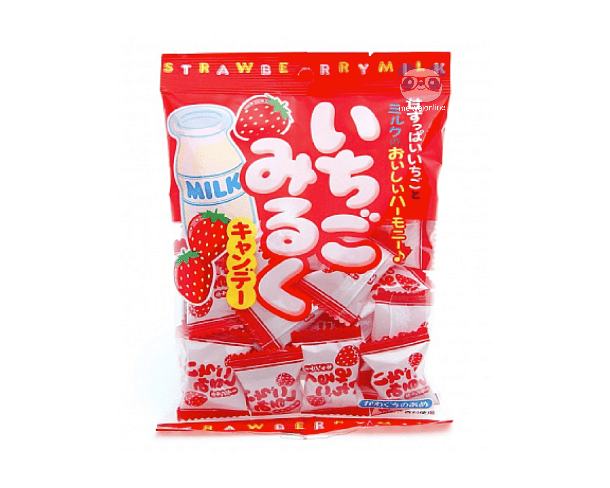 Bala Sabor Leite Com Morango - Ichigo Milk Candy - 135g