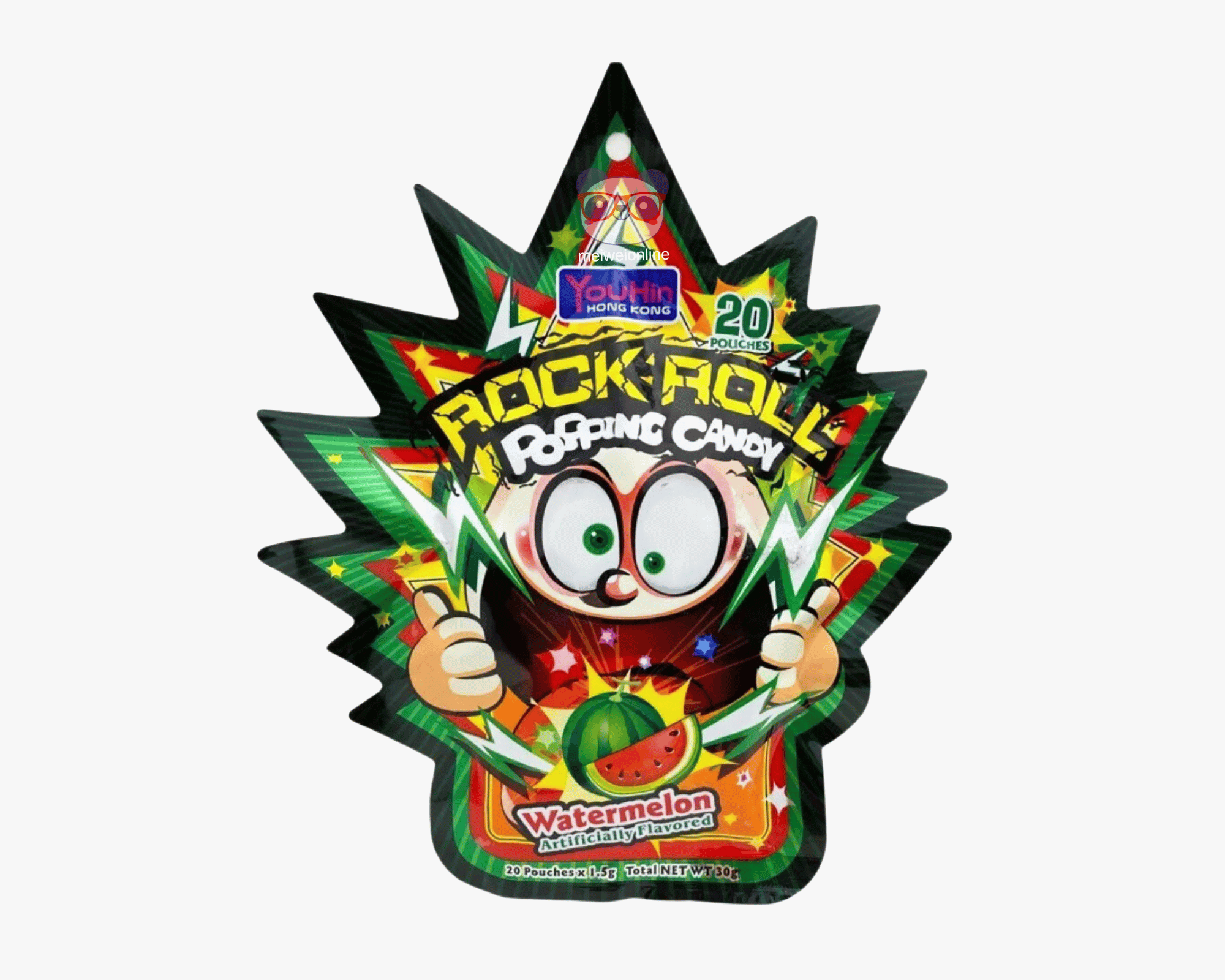 Bala Explosiva Sabor Melancia - Rock Roll - 30g