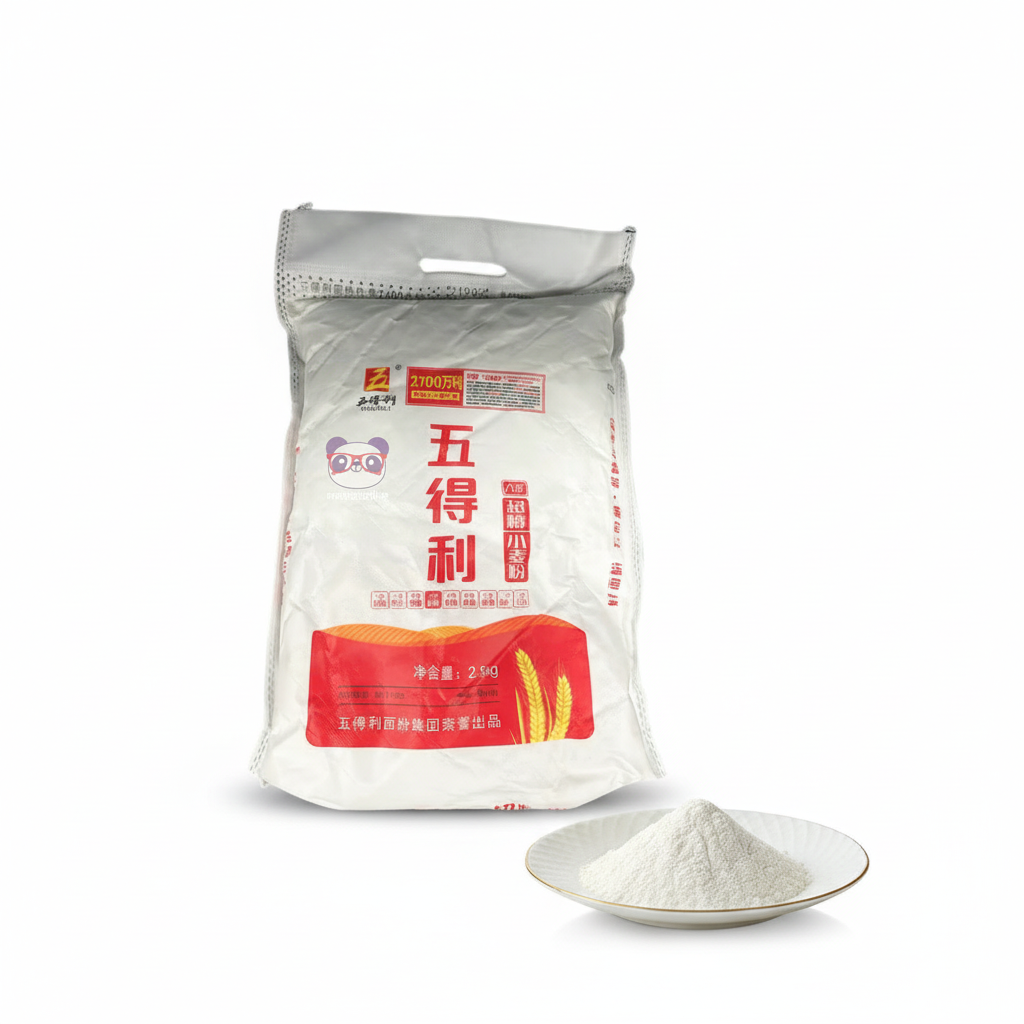 Farinha de Trigo Super Fina Wudeli 2,5kg - 五得利 超精小麦粉