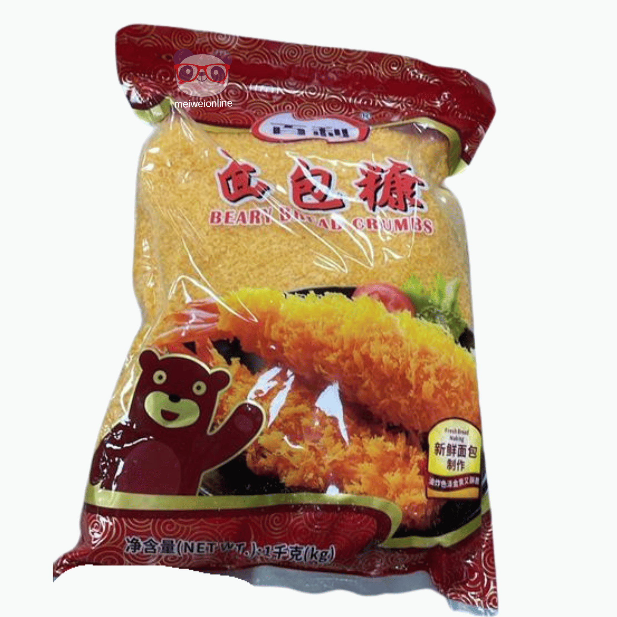 Farinha de Rosca Tipo Panko Beary 1kg - 百利 面包糠