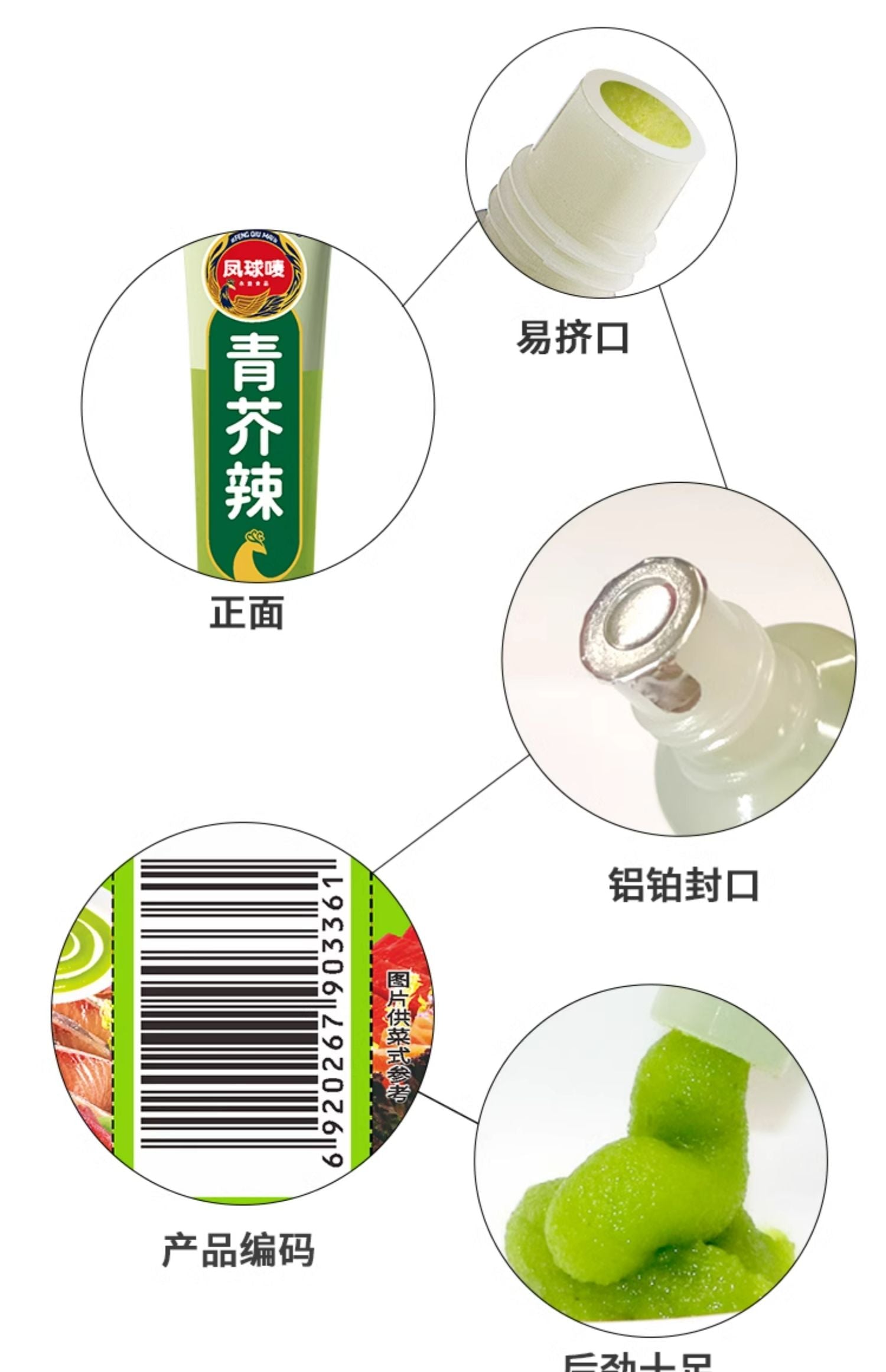 Wasabi (Raiz Forte) em pasta - Feng Qiu Mai 43g