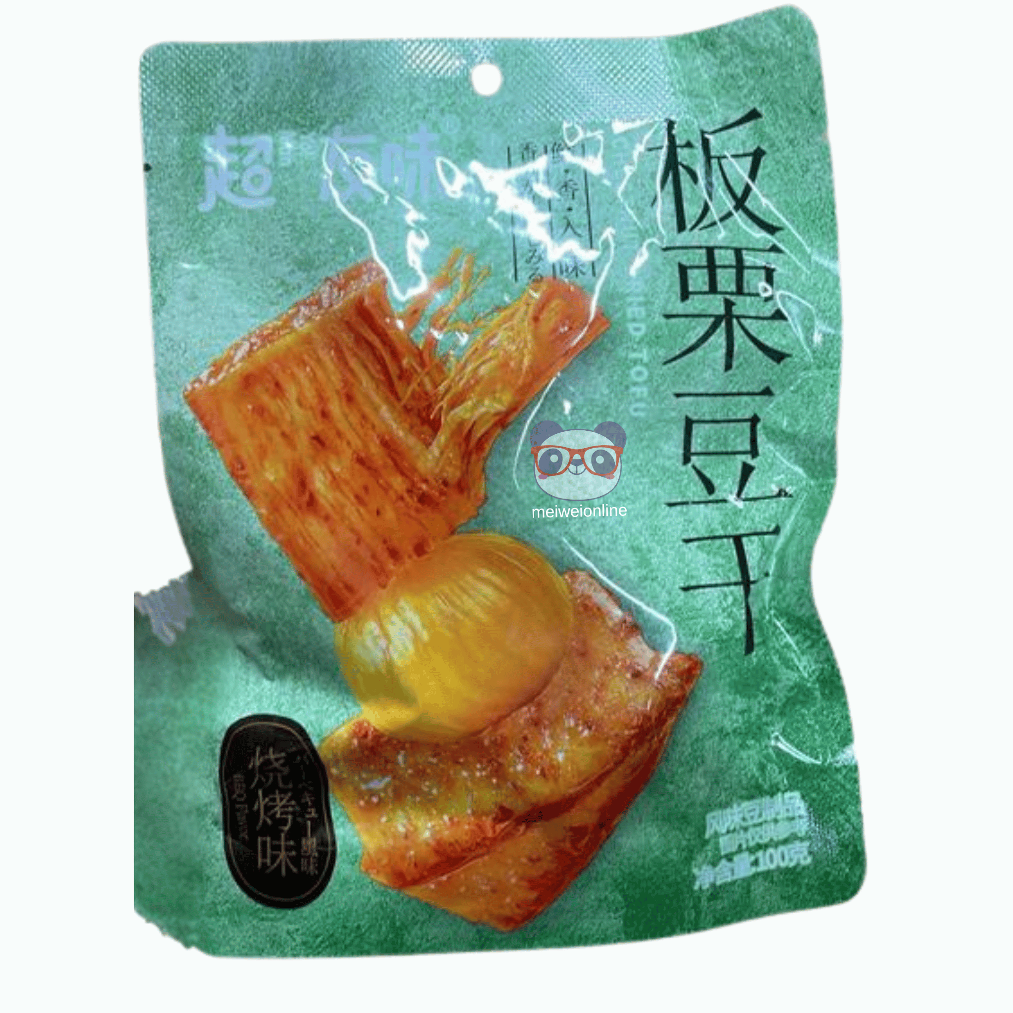 Tofu Desidratado com Castanha Sabor Grelhado 100g - 板栗豆干