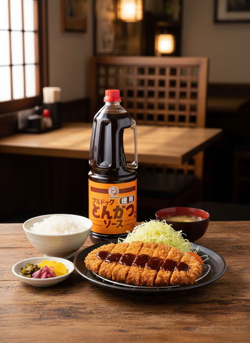 Molho Tonkatsu Bull-Dog Profissional 1,8L – ブルドック とんかつソース 徳用 –