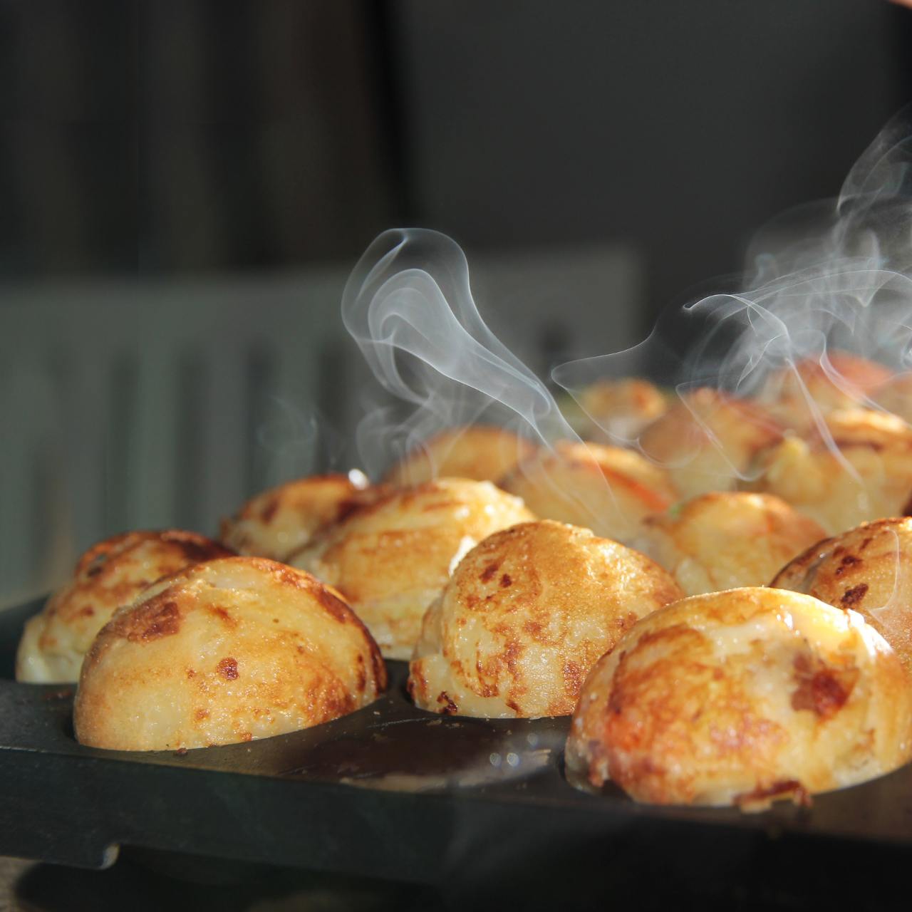 Panela (chapa) de ferro fundido para Takoyaki