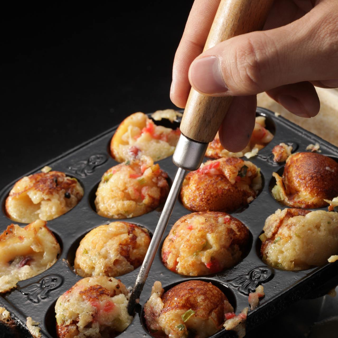 Panela (chapa) de ferro fundido para Takoyaki