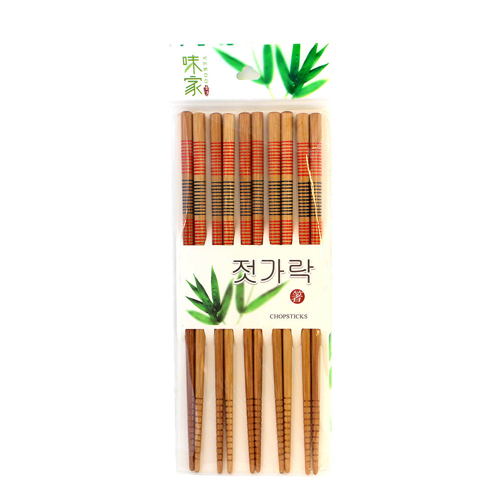 Hashi de Bambu com 5 Pares  - 22.5cm