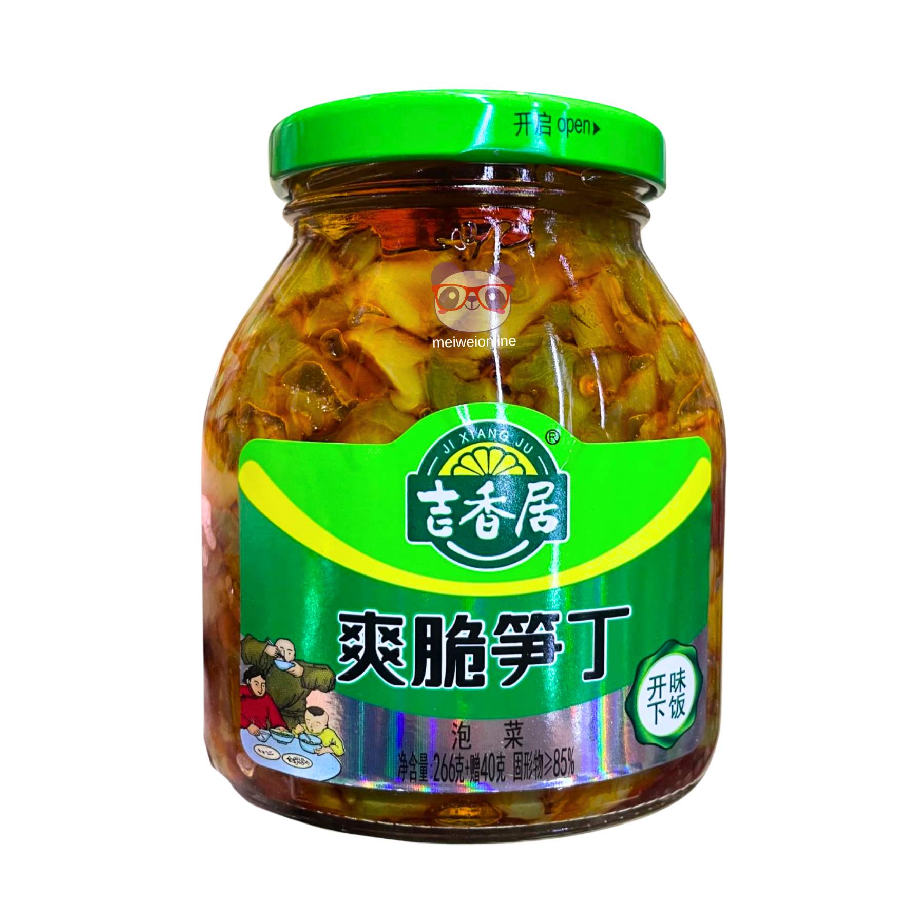 Alface aspargo fatiado temperado - Jixiangju 306g
